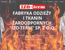 Tablet Screenshot of izo-term.pl